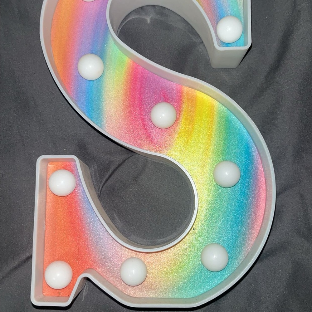 Rainbow LED Marquee Letter Light